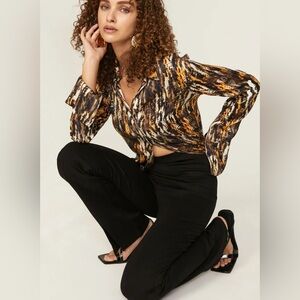 MODERN CITIZEN CASS FRONT SPLIT PONTE PANT XS